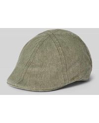 Camel Active - Flat Cap aus Baumwoll-Leinen-Mix mit Label-Stitching - Lyst