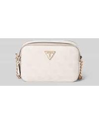 Guess - Schoudertas Met Labelapplicatie, Model 'Noelle' - Lyst