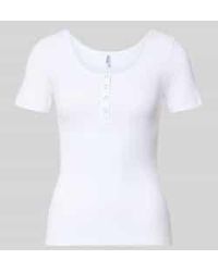 Pieces - Slim Fit T-Shirt Van Katoenmix Model 'Kitte' - Lyst