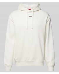 HUGO - Sweatshirt mit überschnittenen Schultern Modell 'Dapo' - Lyst