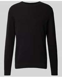 SELECTED - Gebreide Pullover Met Ribboorden - Lyst