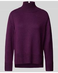 Tom Tailor - Regular Fit Strickpullover Aus Weichem Viskose-Mix Mit Stehkragen - Lyst
