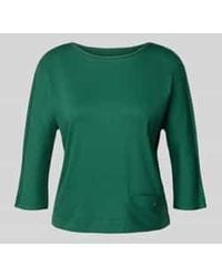 Marc Cain - T-Shirt Met Ronde Hals En 3/4-Mouwen - Lyst