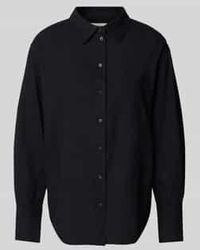 Gina Tricot - Regular Fit Overhemdblouse Van Linnen Met Doorknoopsluiting - Lyst