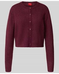 HUGO - Regular Fit Strickjacke mit Woll-Anteil Modell 'SFEBRA' - Lyst