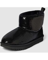 UGG - Boots mit Label-Patch Modell 'CLASSIC MINI MIRROR' - Lyst