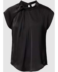 Neo Noir - Bluse mit Raffung Modell 'Fleur Drapy' - Lyst