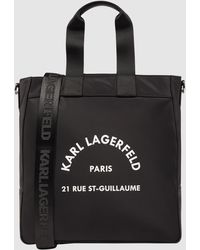 Karl Lagerfeld Denim K/otto Draagtas Met Monogram in het Zwart voor heren Heren Tassen voor voor Shoppers voor 