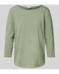 S.oliver - Relaxed Fit T-Shirt Met 3/4-Mouwen Van Puur Katoen - Lyst