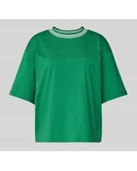 Jake*s - Oversized T-shirt Met Geribde Ronde Hals - Lyst