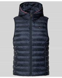 Tommy Hilfiger - Regular Fit Steppweste Mit Kapuze - Lyst