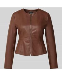 Zero - Jacke in Leder-Optik mit Reißverschluss - Lyst