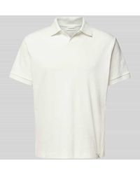 Calvin Klein - Poloshirt mit V-Ausschnitt - Lyst