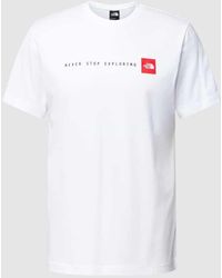 The North Face - T-Shirt mit Label-Print Modell 'NEVER STOP EXPLORIN' - Lyst