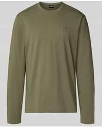 Napapijri - Shirt Met Lange Mouwen En Logostitching, Model 'Salis' - Lyst