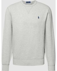 Polo Ralph Lauren - Sweatshirt mit Logo-Stitching und Regular Fit - Lyst