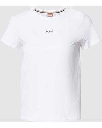 BOSS - T-Shirt mit Label-Stitching Modell 'Eventsa' - Lyst