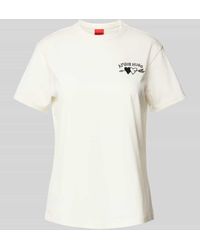 HUGO - T-Shirt mit Label-Print Modell 'Damacia' - Lyst
