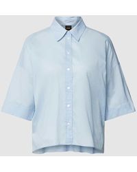 BOSS - Hemdbluse mit überschnittenen Schultern Modell 'Balinas' - Lyst