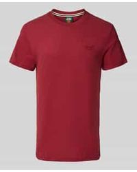 Superdry - T-shirt Met Labelstitching - Lyst