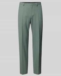 HUGO - Regular Fit Pantalon Van Wolmix Met Bandplooien - Lyst