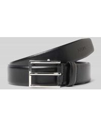 Joop! - Gürtel aus Rindsnappa mit Logo-Prägung - Lyst