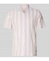 Only & Sons - Regular Fit Linnen Overhemd Van Mix Van Katoen En Linnen Model 'Caiden' - Lyst