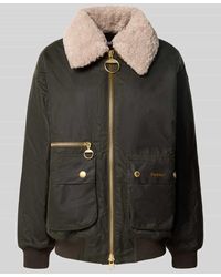 Barbour - Regular Fit Bomberjacke aus reiner gewachster Baumwolle Modell 'MAXINE' - Lyst
