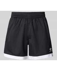 adidas Originals - Relaxed Fit Korte Broek Met Labelstitching, Model 'Mockeylet' - Lyst
