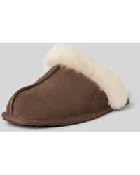 UGG - Hausschuhe Aus Leder Modell 'Scuffette Ii' - Lyst