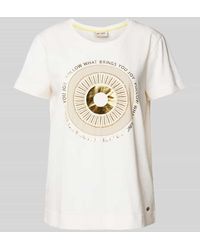 Mos Mosh - T-Shirt mit Pailletten- und Ziersteinbesatz Modell 'Nori' - Lyst