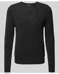 Polo Ralph Lauren - Strickpullover Mit Logo-Stitching - Lyst