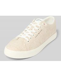 Tommy Hilfiger - Low Top Sneaker aus Chambray-Leinen - Lyst