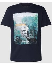 Tom Tailor - T-Shirt mit Statement-Print Modell 'photoprint' - Lyst