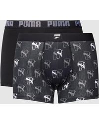 PUMA Boxershort Met Labeldetails In Een Set Van 3 Stuks - Zwart