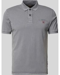 Napapijri - Regular Fit Poloshirt mit Label-Print Modell 'elbas' - Lyst