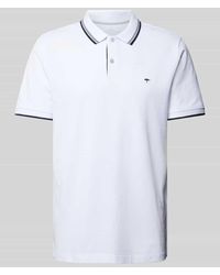 Fynch-Hatton - Regular Fit Poloshirt mit Kontraststreifen - Lyst