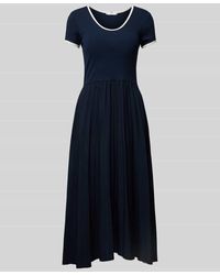 Tommy Hilfiger - Knielanges Kleid Mit V-Ausschnitt - Lyst