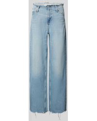 Mango - Wide Leg Jeans im Destroyed-Look Modell 'AMAIA' - Lyst