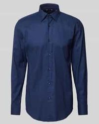 BOSS - Slim Fit Zakelijk Overhemd Met Kentkraag - Lyst