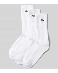 Lacoste - Socken mit Logo-Stitching im 3er-Pack - Lyst