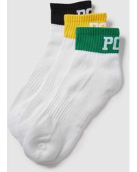Polo Ralph Lauren - Socken mit Kontraststreifen im 3er-Pack Modell 'COLOR TOP' - Lyst