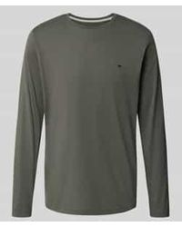 Fynch-Hatton - Shirt Met Lange Mouwen En Logodetail - Lyst