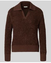 Tom Tailor - Regular Fit Pullover aus Baumwoll-Mix mit Polo-Kragen - Lyst
