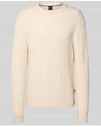 BOSS - Regular Fit Gebreide Pullover Van Pure Scheerwol, Model 'Hitalo' - Lyst