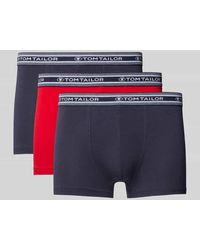 Tom Tailor - Regular Fit Trunks Im 5Er-Set Aus Weicher Baumwolle Mit Elastischem Label-Bund - Lyst