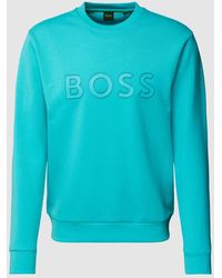 BOSS - Sweatshirt mit Label-Print Modell 'Salbo' - Lyst