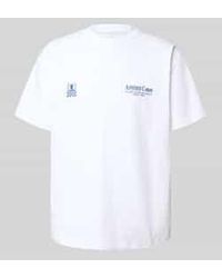 Another Cotton Lab - Oversized T-Shirt Met Labelprint, Model 'Another Day' - Lyst