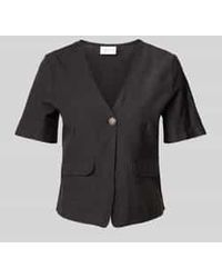 Vila - Regular Fit Blouse Met Knoopsluiting En Klepzakken - Lyst