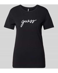 Guess - T-Shirt mit Label-Print Modell 'CARRIE' - Lyst
